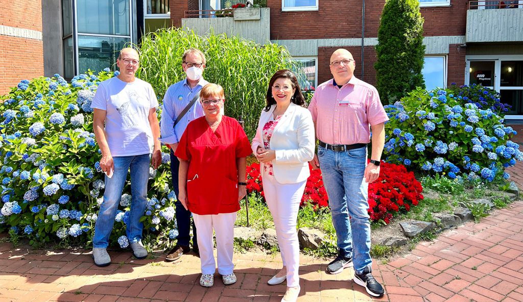 , Rahmenbedingungen der Pflege: Nezahat Baradari besucht der Ambulante Pflege und Seniorenzentrum der AWO in Kierspe