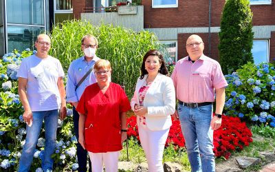 Rahmenbedingungen der Pflege: Nezahat Baradari besucht der Ambulante Pflege und Seniorenzentrum der AWO in Kierspe